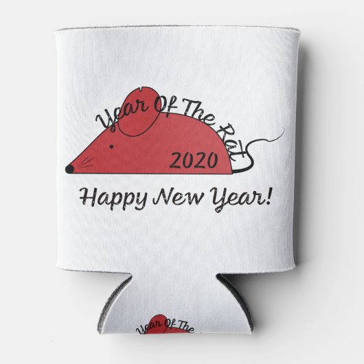 2020 Jaar van de Rat Blikjeskoeler (Voorkant)