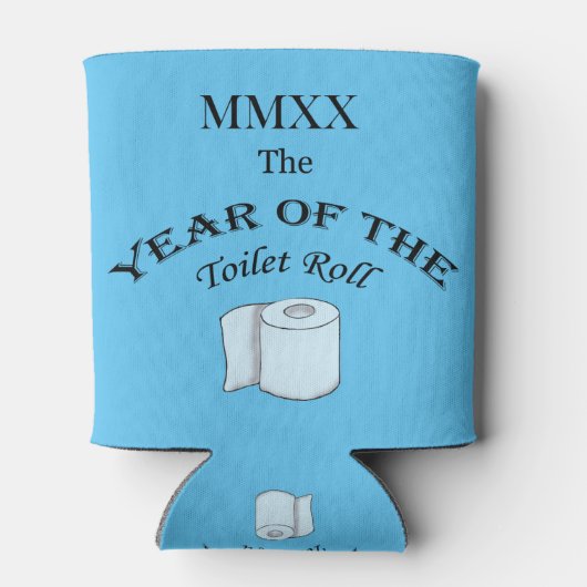 2020 Jaar van de toiletrol Blikjeskoeler (Achterkant)