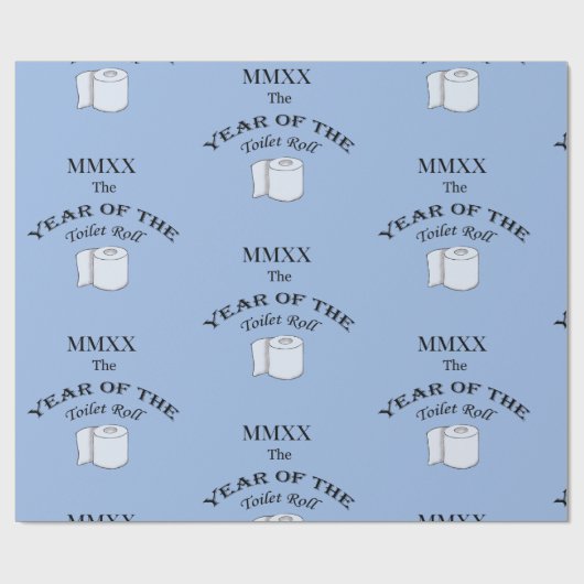 2020 Jaar van de toiletrol Cadeaupapier (Vlak)
