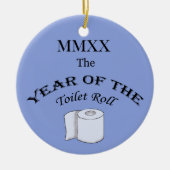 2020 Jaar van de toiletrol Keramisch Ornament (Voorkant)