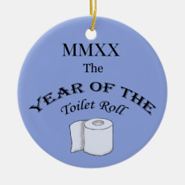 2020 Jaar van de toiletrol Keramisch Ornament