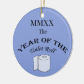 2020 Jaar van de toiletrol Keramisch Ornament (Links)