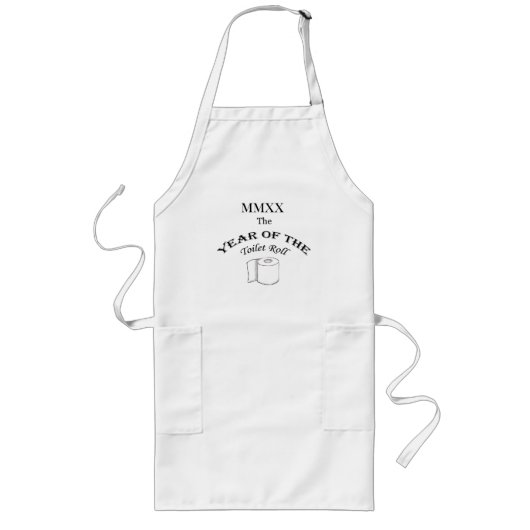 2020 Jaar van de toiletrol Lang Schort (Voorkant)