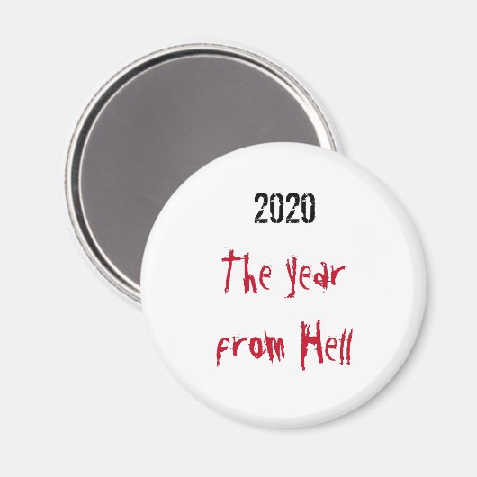 2020 jaar van Hell Magnet (Voorkant / Achterkant)