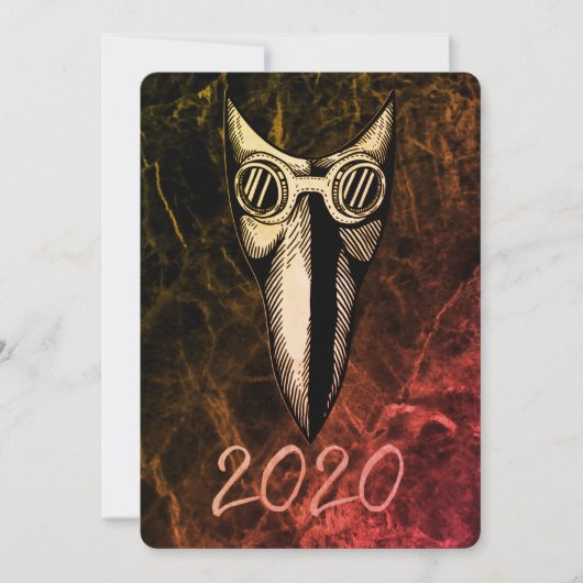 2020 - Jaar van het gezichtsmasker, Plague Doctor  (Voorkant)