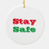 2020 Jaar van het Masker Keramisch Ornament (Achterkant)