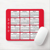 2020-kalender - Aangepaste Kantoor voor kleuren Muismat (Met muis)