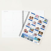 2020 Kalender Foto Collage Blauw Planner (Display)