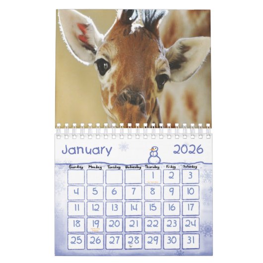 2020 Kalender Giraffe (Jan 2026)