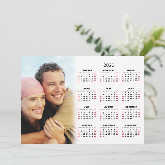 2020 Kalender Uw Foto Kaart (Staand voorkant)