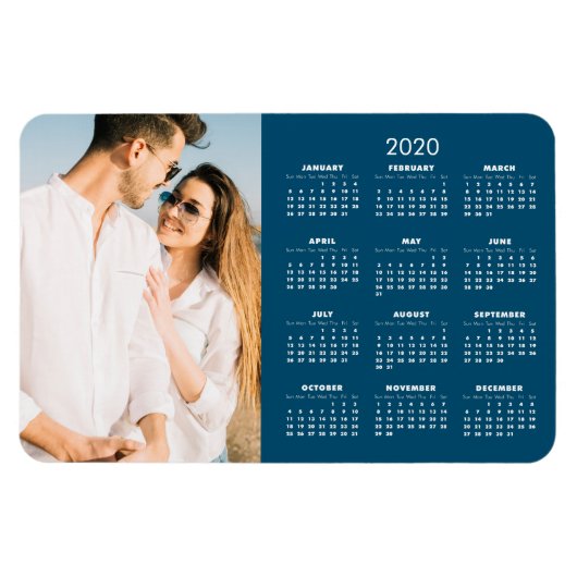 2020 Kalender Uw Foto Magneet (Horizontaal)