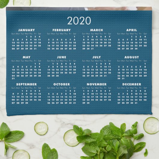 2020 Kalender Uw Foto Theedoek (Gevouwen)