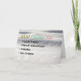 2020 Kerstlijst Kerst Kaart