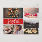 2020 Kerstmis geboorteaankondiging Dank u Feestdagenkaart (Voorkant)