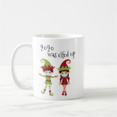 2020 Kerstmis was opgeklapt in Cute Elf Koffiemok (Links)