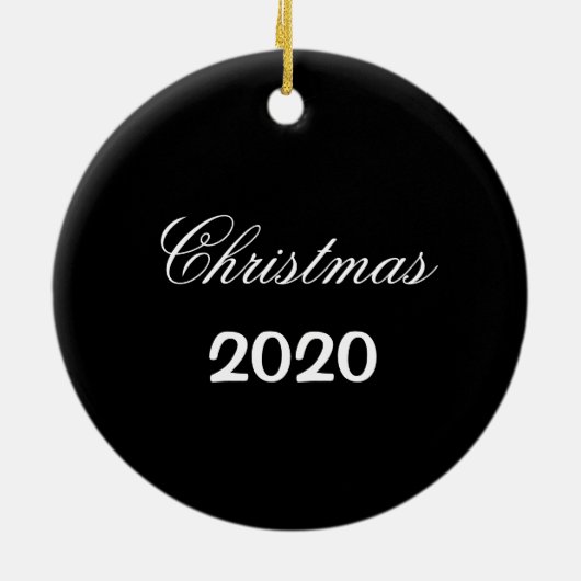 2020 kerstversiering Plague Doctor tree Custom Keramisch Ornament (Achterkant)