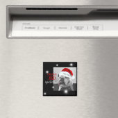 2020 kerstverwachtingen, Huey in Santa hat. Magneet (Insitu (Vaatwasser))