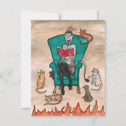 2020 Krampus en de Kitties Notitiekaartje (Voorkant)