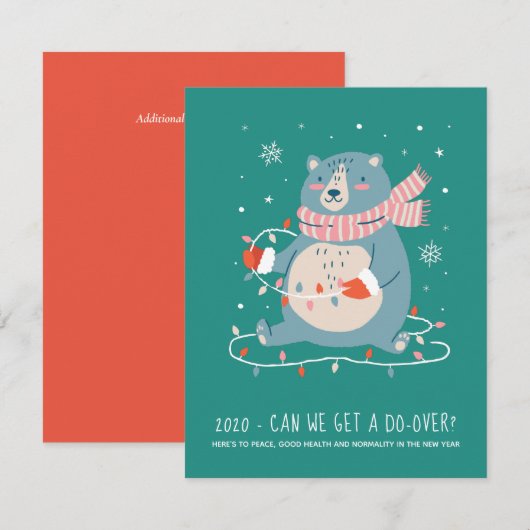 2020 Kunnen we een nieuwe kans krijgen Grappige Be (Voorkant / Achterkant)