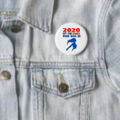 "2020: Laat de chaos over ons waken" Ronde Button 5,7 Cm (In situ)
