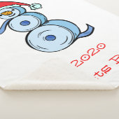 2020 laat Roll Toilet Paper Snowman Sherpa Deken (3/4)