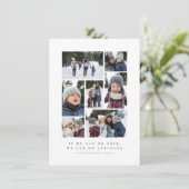 2020 leuke inspirerend fotocollage feestdagenkaart (Staand voorkant)