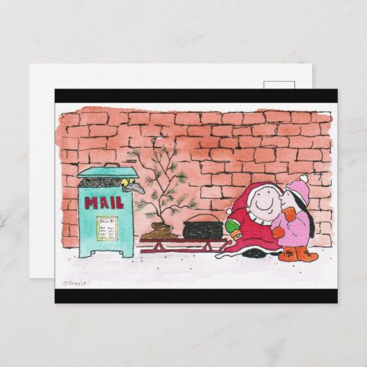 2020 liefdadigheidsinstelling santa briefkaart (Voorkant / Achterkant)