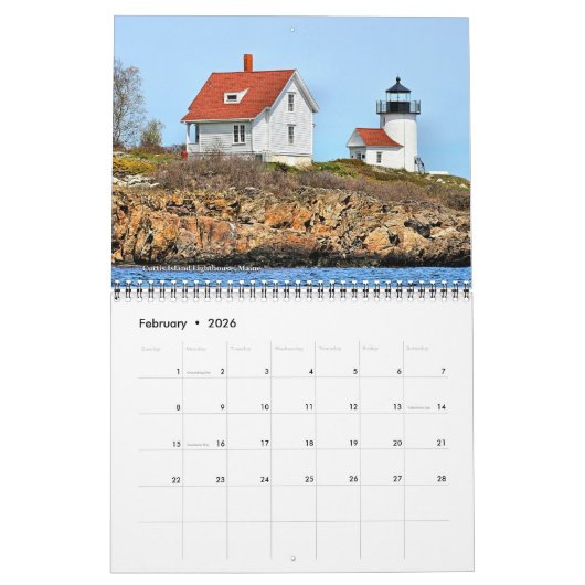 2020 LighthouseGuy.com Lighthouse Calendar Kalender (Feb 2026)