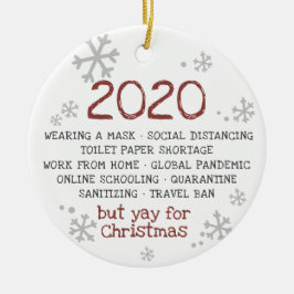 2020, maar Jay voor Kerstmis Keramisch Ornament