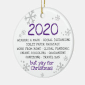 2020, maar Jay voor Kerstmis Keramisch Ornament (Links)