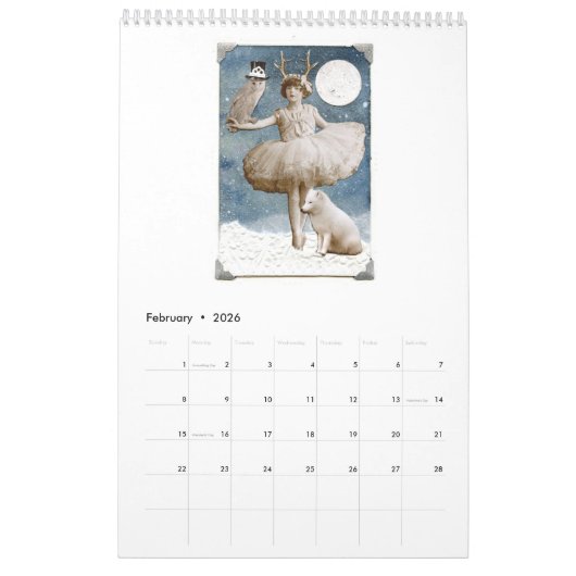 2020 Magical Women Wall Agenda Kalender (Feb 2026)