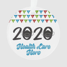 2020 Mask Health Care Hero Year Einde jaar Ornament