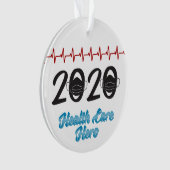 2020 Mask Health Care Hero Year Einde jaar Ornament (voorkant)