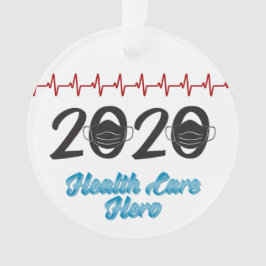 2020 Mask Health Care Hero Year Einde jaar Ornament