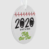 2020 Masker Faith over angst wat een jaar Ornament (voorkant)