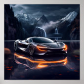 2020 McLaren Speedtail Supercar Sportauto Poster (Voorkant)