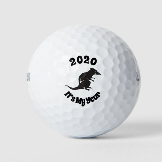 2020 Mijn Rat Jaar Golfballen (Voorkant)