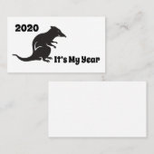 2020 Mijn Rat Jaar Visitekaartje (Voorkant / Achterkant)