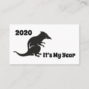 2020 Mijn Rat Jaar Visitekaartje