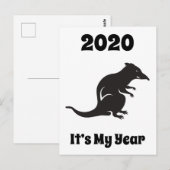 2020 Mijn Rattenjaar Briefkaart (Voorkant / Achterkant)