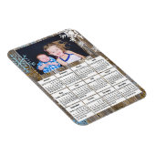 2020 MINI Kalendermagneten met uw Familie Foto Magneet (Rechterzijde)