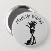 2020 Mondmasker Heksen Halloween Ronde Button 4,0 Cm (Voorkant /achterkant)