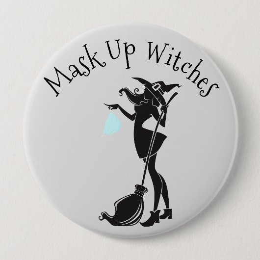 2020 Mondmasker Heksen Halloween Ronde Button 4,0 Cm (Voorkant)