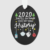 2020 Naar beneden in de geschiedenis | Toiletpapie Ornament (voorkant)