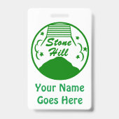 2020 Necro bij Thuis / Stone Hill op Terug Badge (Achterkant)