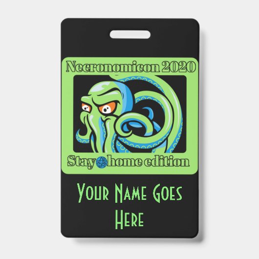 2020 Necro bij Thuis / Stone Hill op Terug Badge (Voorzijde)