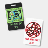 2020 Necro thuis / Necro Glyph op achterkant Badge (Voor- en achterkant)