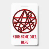 2020 Necro thuis / Necro Glyph op achterkant Badge (Achterkant)