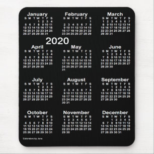 2020 Neon White — grote afdrukagenda van Janz Muismat