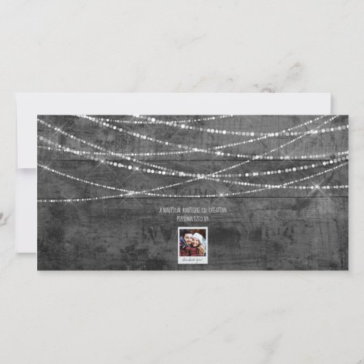 2020 Nieuwjaars Uitnodiging Rustieke Sla de Datum  (Achterkant)